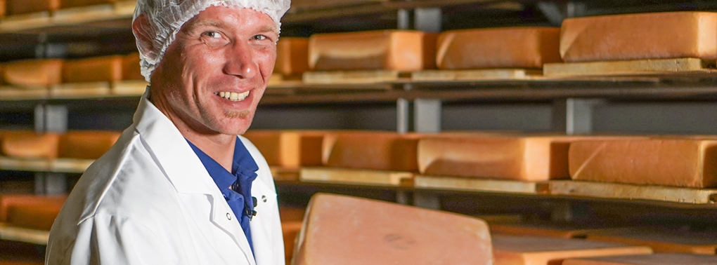 Fabian Spielhofer, Geschäftsführer und Käsemeister der Brülisauer Käse AG